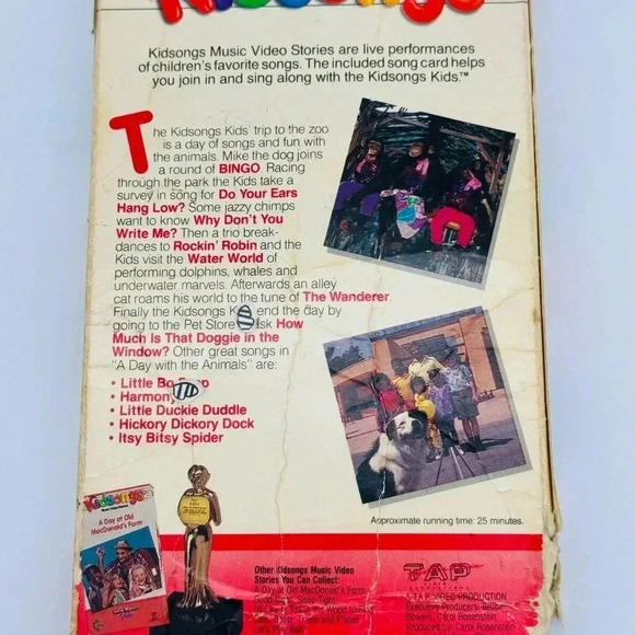 Kids Songs Tap Video Sing Along VHS Tapes Movies - Picture 5 of 6